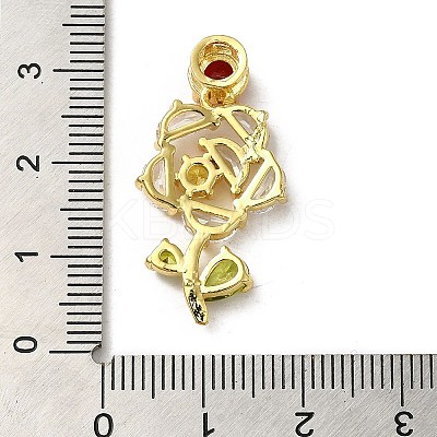 Colorful Glass Pendants KK-F865-02G-1