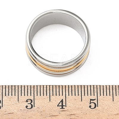 304 Stainless Steel Cuff Open Rings for Women RJEW-B158-02GP-02-1