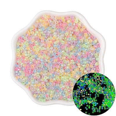 Luminous Glow in the Dark Cylinder Seed Beads PW-WG26040-14-1