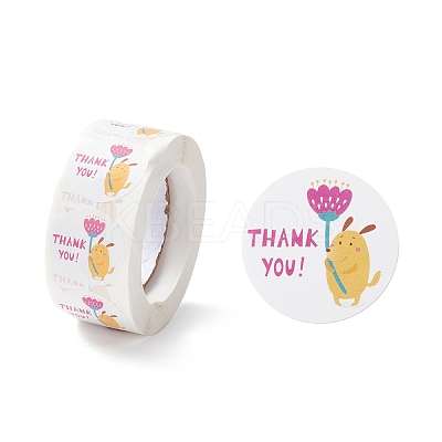 Thank You Stickers Roll DIY-O021-02-1
