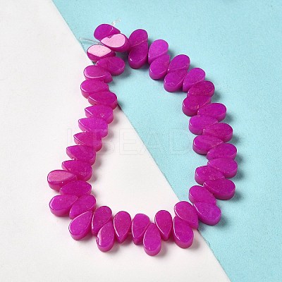 Natural White Jade Beads Strands G-B064-B54-1