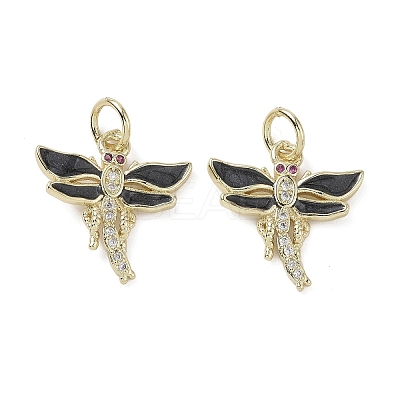 Brass Micro Pave Cubic Zirconia Pendants KK-L209-075G-01-1