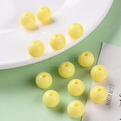 Opaque Acrylic Beads X-MACR-S370-C12mm-A10-1