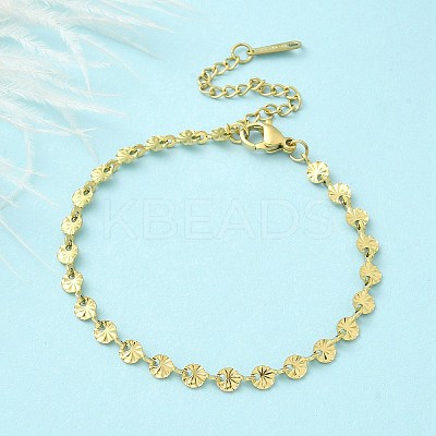 304 Stainless Steel Link Chain Bracelets BJEW-C084-05G-1