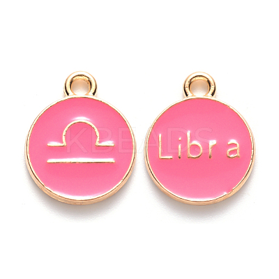 Alloy Enamel Pendants X-ENAM-S124-01A-03K-1