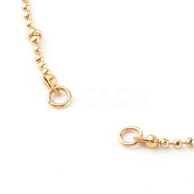 Brass Ball Chain Anklets Making AJEW-JB00937-1