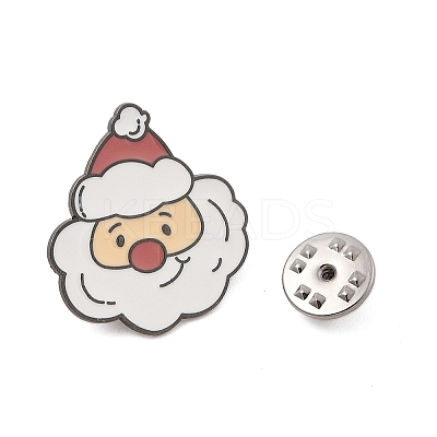 Christmas Theme Zinc Alloy Enamel Pin Brooch for Backpack Clothes JEWB-R003-02EB-09-1