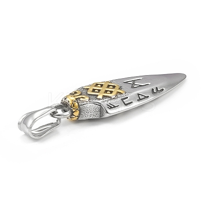 Ion Plating(IP) 304 Stainless Steel Pendants STAS-G303-28AS-1