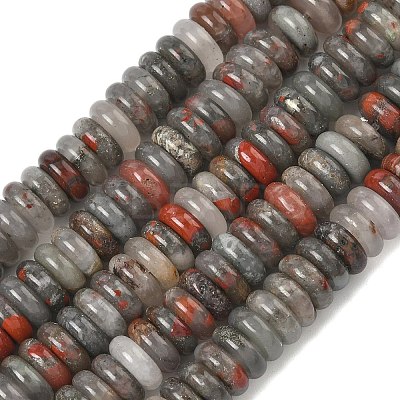 Natural African Bloodstone Beads Strands G-G329-A02-3x8mm-1