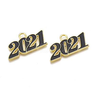 Alloy Enamel Pendants PALLOY-T078-03-1