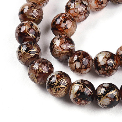 Baking Paint Glass Beads X1-DGLA-N003-10mm-B06-1