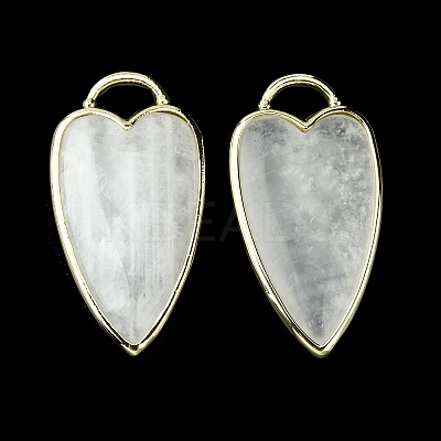 Natural White Moonstone Pendants G-O204-02J-1