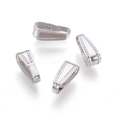 Tarnish Resistant 304 Stainless Steel Snap On Bails STAS-P212-05P-1