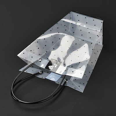 Transparent PVC Gift Bag with Handle ABAG-A004-01C-1