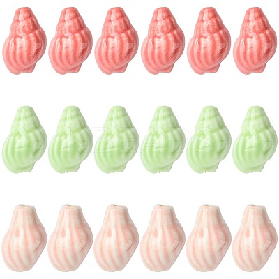 18Pcs 3 Colors Handmade Porcelain Beads PORC-FS0001-26-1
