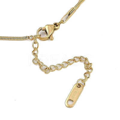 Ion Plating(IP) 304 Stainless Steel Snake Chain Necklaces NJEW-D080-05G-1
