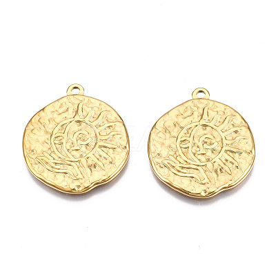 Ion Plating(IP) 201 Stainless Steel Pendants LS-STAS-N098-077LG-1