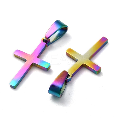 Ion Plating(IP) 304 Stainless Steel Pendants STAS-P253-09MC-1