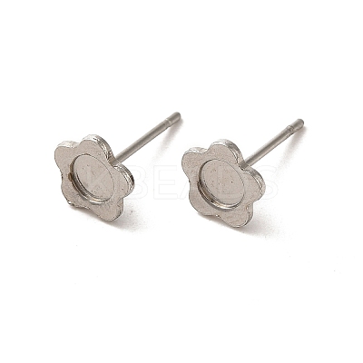 Non-Tarnish 304 Stainless Steel Studs Earrings STAS-H193-02P-1