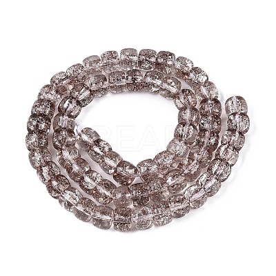 Crackle Transparent Glass Beads Strands GLAA-N069-03A-02-1