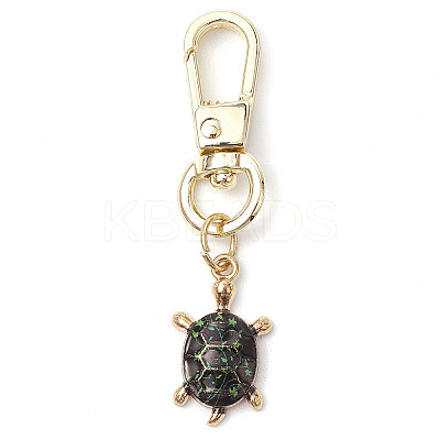 3Pcs 3 Colors Tortoise Alloy Enamel Pendant Decoration KEYC-JKC00938-1