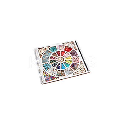 Wooden Bead Design Boards WOOD-WH0042-26D-1