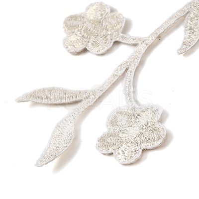 Plum Blossom Shape Appliques PATC-WH0007-11A-1