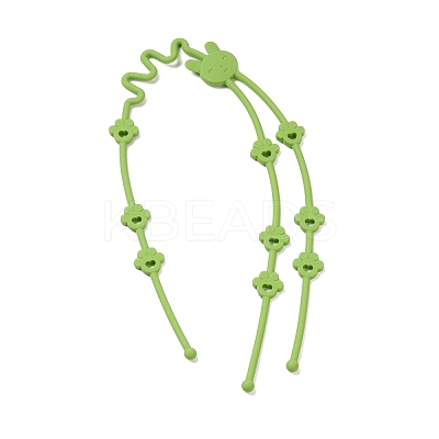 2 in 1 Silicone Baby Pacifier Holder Chains AJEW-G050-02B-1