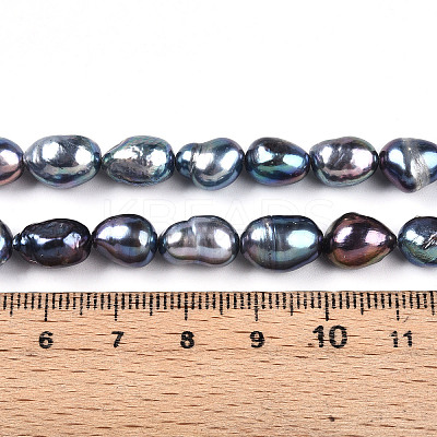Natural Cultured Freshwater Pearl Beads Strands PEAR-N014-08K-1