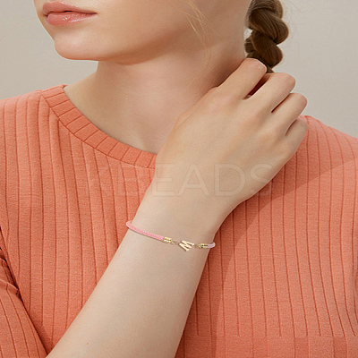 1Pc Adjustable Nylon Cord Slider Bracelets for Women BJEW-LP0001-32W-03-1