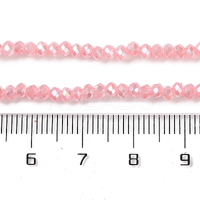 Baking Electroplate Glass Beads Strands LS-DGLA-A039-J4mm-B08-1