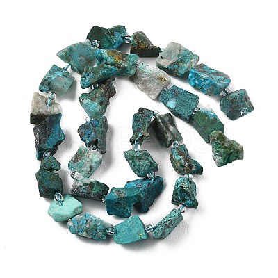 Raw Rough Natural Chrysocolla Beads Strands G-D101-A08-1