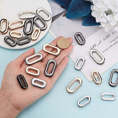 24Pcs 6 Style Zinc Alloy Screw-in Grommet Eyelet Findings FIND-WR0009-84-1