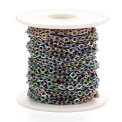 PVD Vacuum Plating 304 Stainless Steel Cable Chains CHS-K016-01MC-1