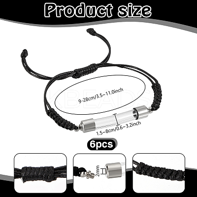 Waxed Polyester Cord Bracelets BJEW-PH01955-1