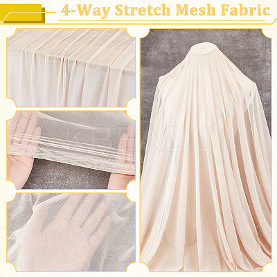 Polyester Stretch Fabric DIY-WH0110-05D-1