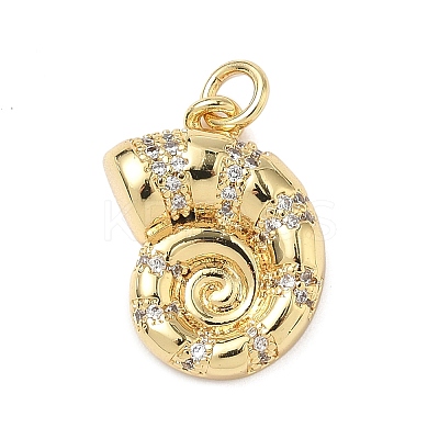Brass Micro Pave Cubic Zirconia Pendants KK-D426-25E-G-1