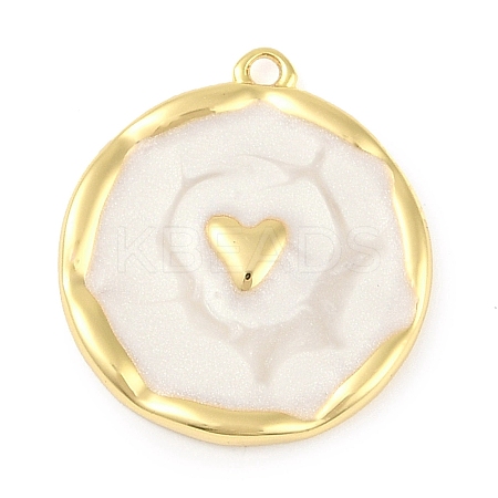 Brass Enamel Pendants KK-L219-22G-1