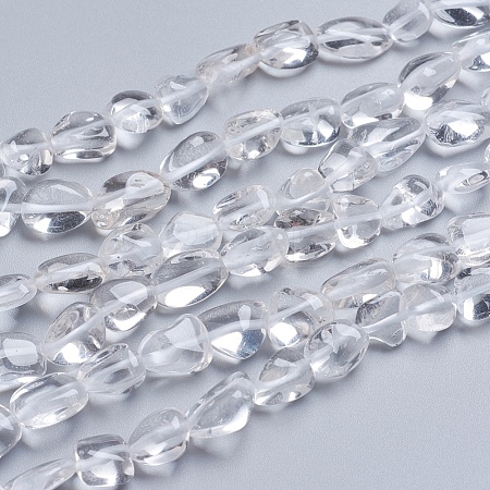 Natural Quartz Crystal Beads Strands X-G-G841-A12-1