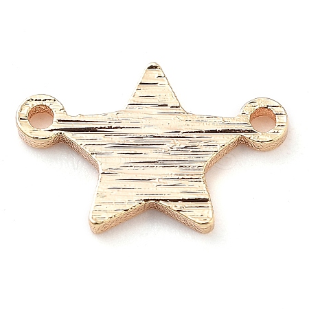 Brass Star Connector Charms KK-U028-09G-1