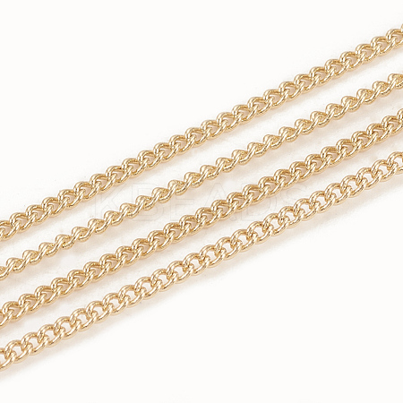 Soldered Brass Curb Chains CHC-S003-10G-1
