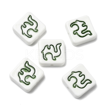 Handmade Porcelain Beads PORC-Z004-02D-1