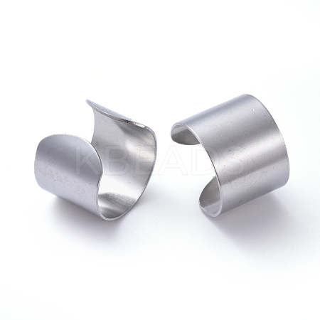 Tarnish Resistant Unisex 304 Stainless Steel Cuff Earrings EJEW-P135-03B-1