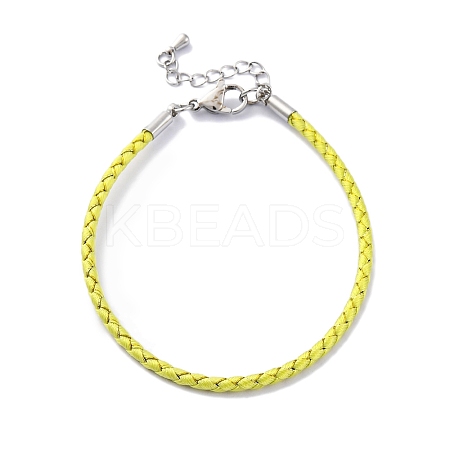 Polyester Cord Braided Bracelet Makings MAK-Z003-01P-32-1