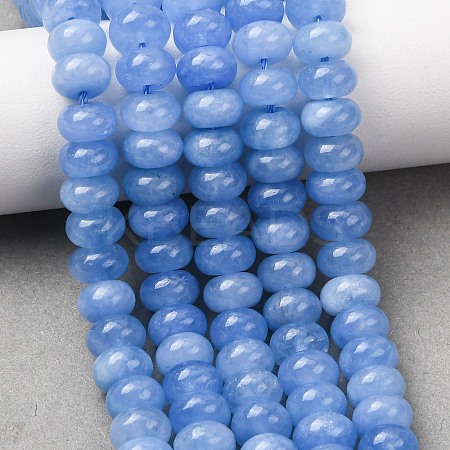 Natural White Jade Beads Strands X-G-E507-01-09-1