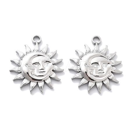 Anti-Tarnish 304 Stainless Steel Pendants STAS-R130-51P-1