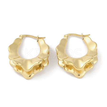 304 Stainless Steel Hoop Earrings EJEW-C105-09G-1