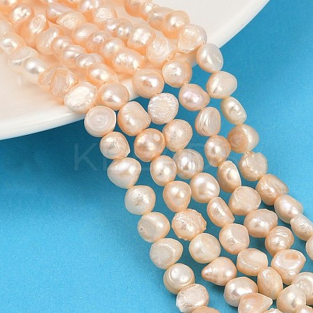Natural Cultured Freshwater Pearl Beads Strands PEAR-P064-19H-02C-1