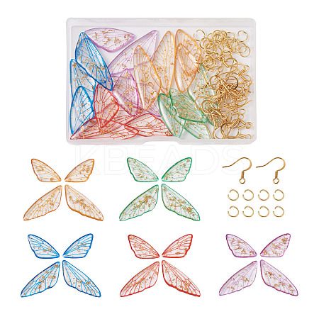 DIY Butterfly Wing Earrings Making Kit DIY-TA0003-73-1