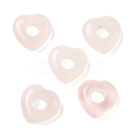 Natural Rose Quartz European Beads G-C252-01D-1
